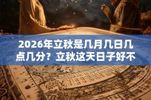 2026年立秋是几月几日几点几分?立秋这天日子好不好? 2026年立秋是几月几日几点几分?立秋这天日子好不好?