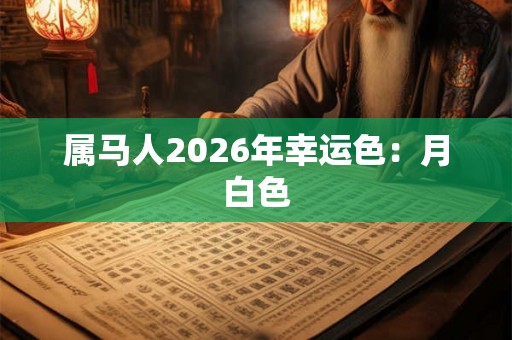 属马人2026年幸运色:月白色 属马人2026年幸运色:月白色