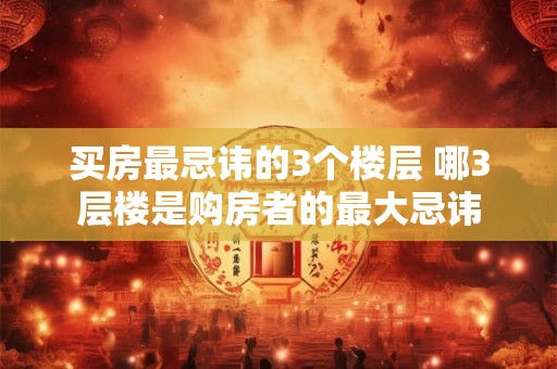 买房最忌讳的3个楼层 哪3层楼是购房者的最大忌讳