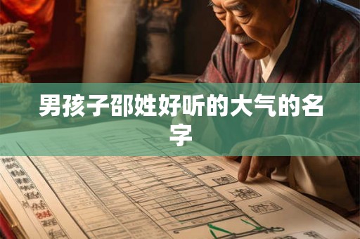 男孩子邵姓好听的大气的名字