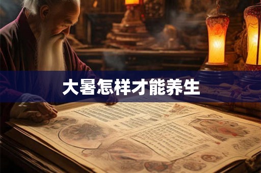 大暑怎样才能养生