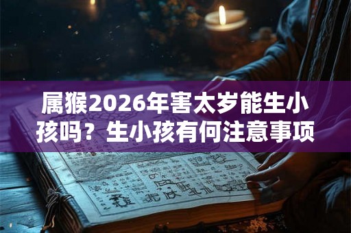 属猴2026年害太岁能生小孩吗？生小孩有何注意事项？