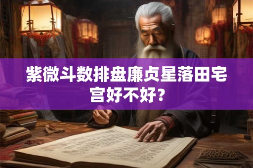 紫微斗数排盘廉贞星落田宅宫好不好？