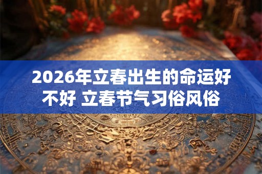 2026年立春出生的命运好不好 立春节气习俗风俗