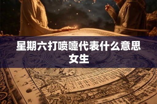 星期六打喷嚏代表什么意思女生
