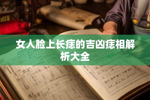 女人脸上长痣的吉凶痣相解析大全