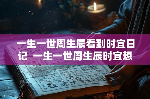 一生一世周生辰看到时宜日记  一生一世周生辰时宜想起前世了吗