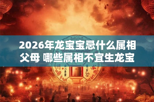 2026年龙宝宝忌什么属相父母 哪些属相不宜生龙宝宝 2026年龙宝宝忌什么属相父母 哪些属相不宜生龙宝宝