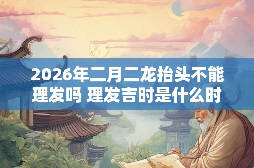 2026年二月二龙抬头不能理发吗 理发吉时是什么时候