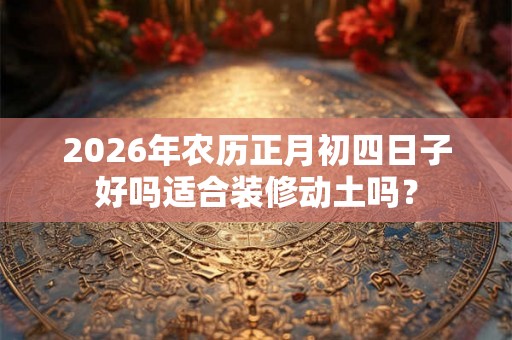 2026年农历正月初四日子好吗适合装修动土吗？