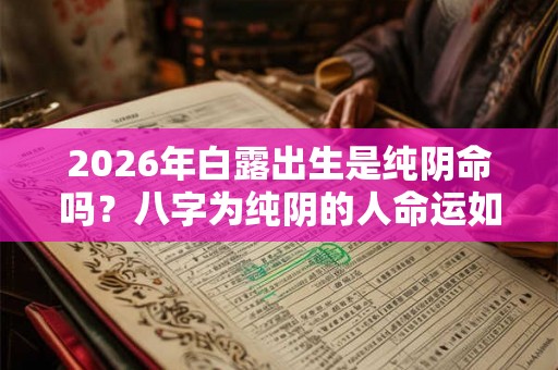 2026年白露出生是纯阴命吗？八字为纯阴的人命运如何？