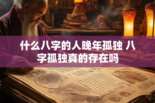 什么八字的人晚年孤独 八字孤独真的存在吗