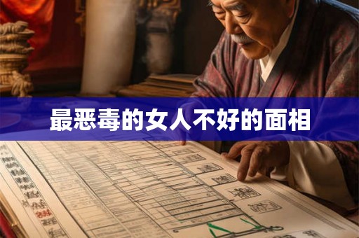 最恶毒的女人不好的面相 最恶毒的女人不好的面相
