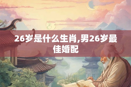 26岁是什么生肖,男26岁最佳婚配