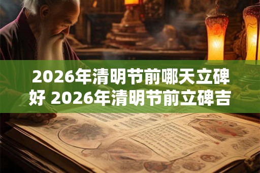 2026年清明节前哪天立碑好 2026年清明节前立碑吉日
