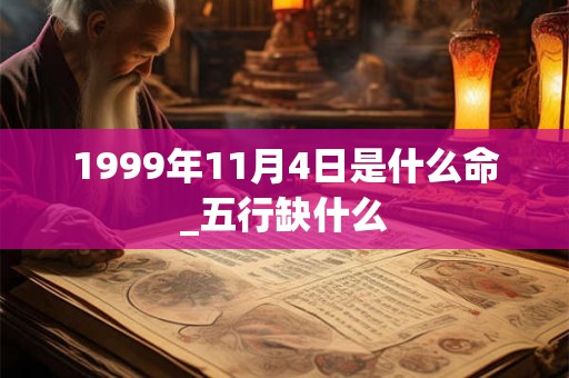 1999年11月4日是什么命_五行缺什么