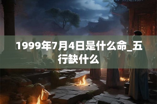 1999年7月4日是什么命_五行缺什么