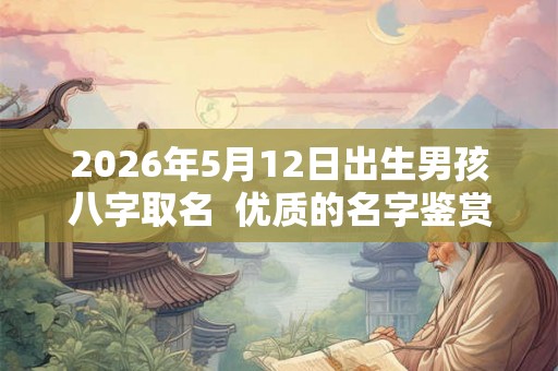 2026年5月12日出生男孩八字取名  优质的名字鉴赏