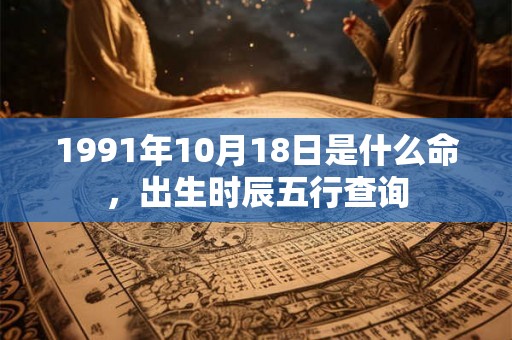 1991年10月18日是什么命，出生时辰五行查询