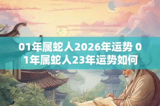 01年属蛇人2026年运势 01年属蛇人23年运势如何 01年属蛇人2026年运势 01年属蛇人23年运势如何