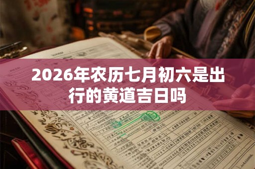 2026年农历七月初六是出行的黄道吉日吗