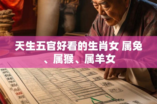 天生五官好看的生肖女 属兔、属猴、属羊女