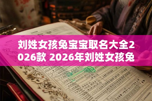 刘姓女孩兔宝宝取名大全2026款 2026年刘姓女孩兔宝宝命名攻略