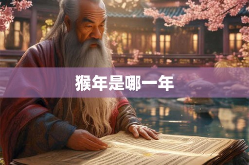 猴年是哪一年