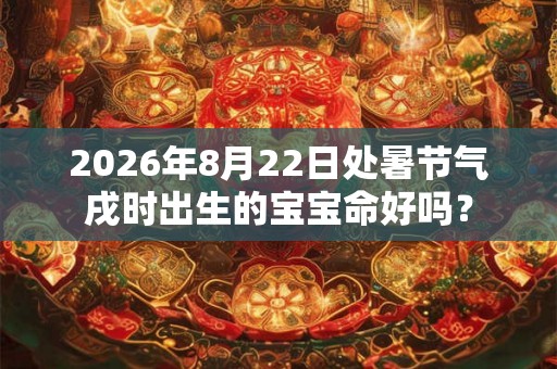 2026年8月22日处暑节气戌时出生的宝宝命好吗? 2026年8月22日处暑节气戌时出生的宝宝命好吗?