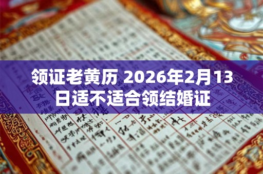 领证老黄历 2026年2月13日适不适合领结婚证