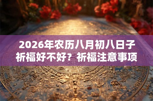 2026年农历八月初八日子祈福好不好？祈福注意事项有哪些？