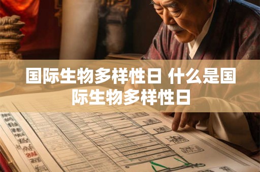 国际生物多样性日 什么是国际生物多样性日
