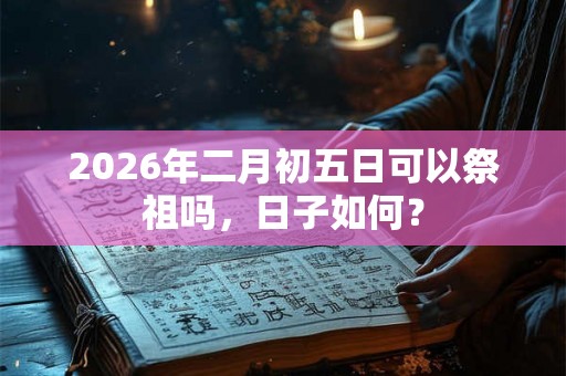 2026年二月初五日可以祭祖吗,日子如何? 2026年二月初五日可以祭祖吗,日子如何?