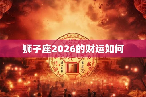 狮子座2026的财运如何
