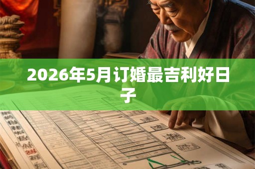 2026年5月订婚最吉利好日子