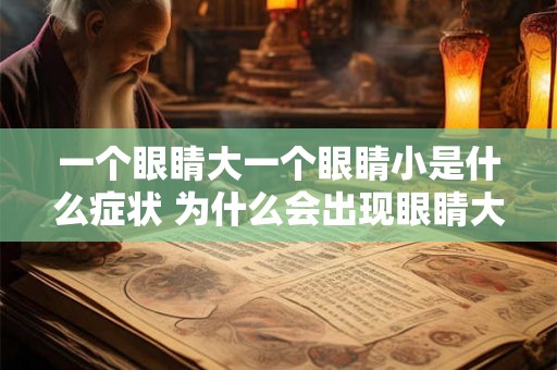 一个眼睛大一个眼睛小是什么症状 为什么会出现眼睛大小不一的症状