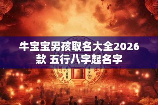 牛宝宝男孩取名大全2026款 五行八字起名字