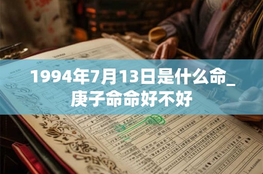 1994年7月13日是什么命_庚子命命好不好