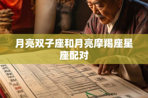 月亮双子座和月亮摩羯座星座配对