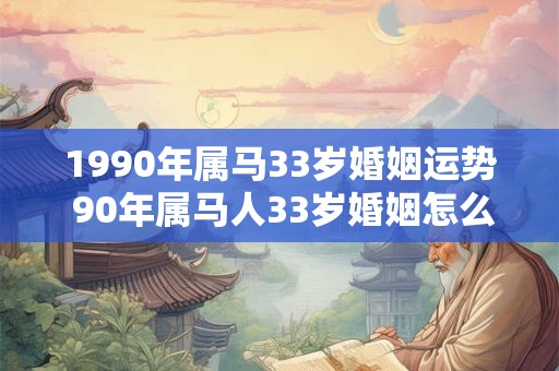 1990年属马33岁婚姻运势 90年属马人33岁婚姻怎么样
