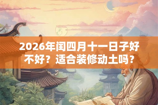 2026年闰四月十一日子好不好？适合装修动土吗？