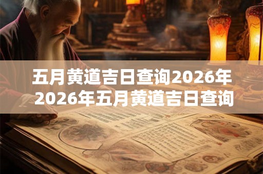 五月黄道吉日查询2026年 2026年五月黄道吉日查询 五月黄道吉日查询2026年 2026年五月黄道吉日查询