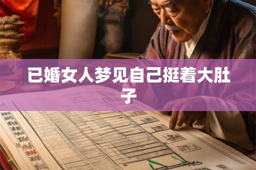 已婚女人梦见自己挺着大肚子