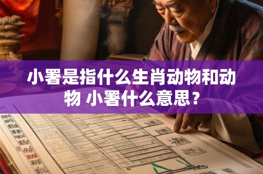 小署是指什么生肖动物和动物 小署什么意思？