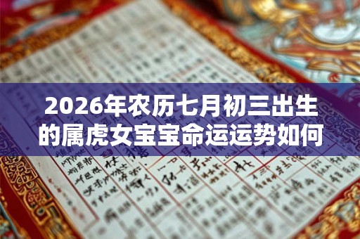 2026年农历七月初三出生的属虎女宝宝命运运势如何？