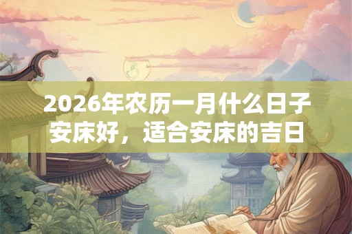 2026年农历一月什么日子安床好，适合安床的吉日