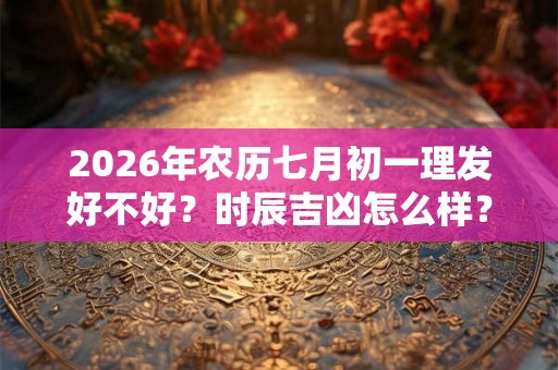2026年农历七月初一理发好不好？时辰吉凶怎么样？
