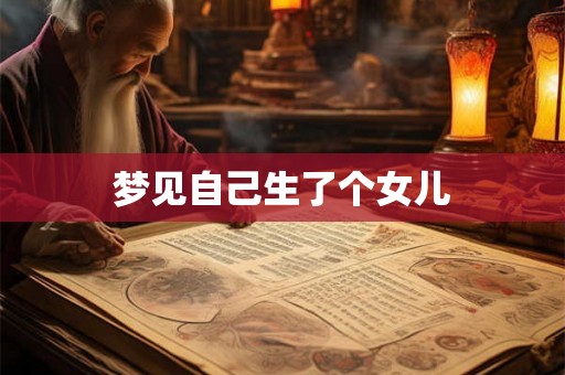 梦见自己生了个女儿