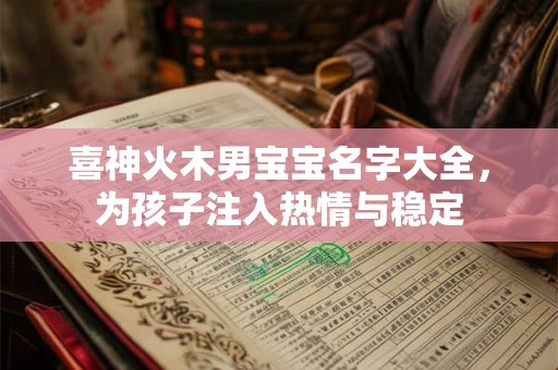 喜神火木男宝宝名字大全,为孩子注入热情与稳定 喜神火木男宝宝名字大全,为孩子注入热情与稳定
