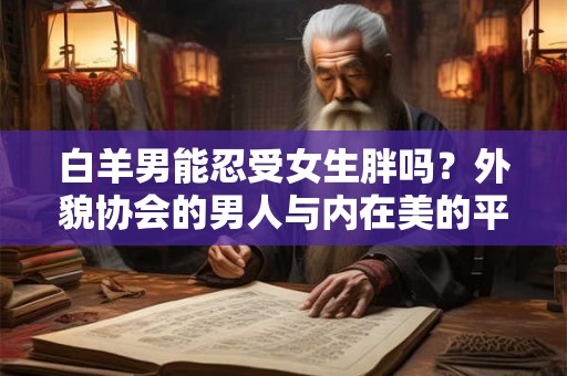 白羊男能忍受女生胖吗？外貌协会的男人与内在美的平衡